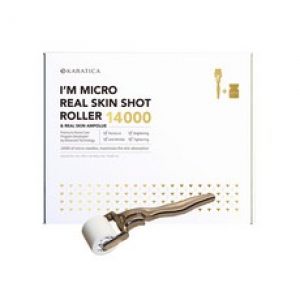 Carrottica I’m Micro Shot Amplifier 14000 45 mg x 4p + Roller Handle + Real Skin Ample 3ml x 4p Set