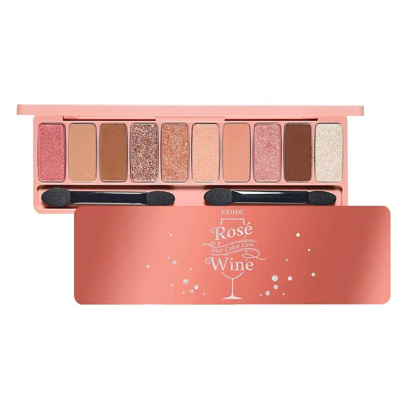 ETUDE Play Color Eyeshadow, Rose Wine, Eye Shadow Palette, Pink, Glitter, Pearl, 10 Colors エチュードプレイカラーアイシャドウ、ロゼワイン、アイシャドウパレット、ピンク、グリッター、パール、10色