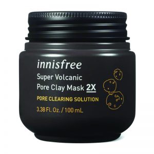 innisfree Super Volcanic Pore Clay Mask 2X Face Pack/New Package 100ml/3.4oz イニスフリースーパーボルカニックポアクレイマスク2Xフェイスパック/ニューパッケージ100ml / 3.4oz