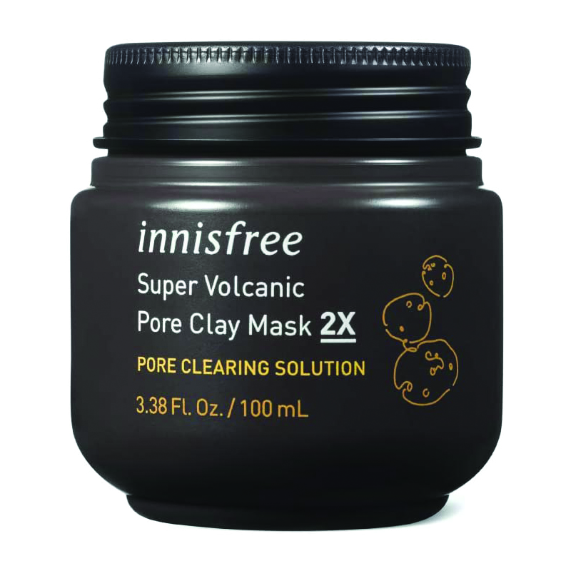 innisfree Super Volcanic Pore Clay Mask 2X Face Pack/New Package 100ml/3.4oz イニスフリースーパーボルカニックポアクレイマスク2Xフェイスパック/ニューパッケージ100ml / 3.4oz