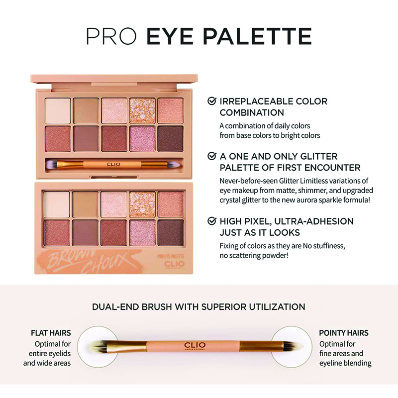CLIO Pro Eye Palette 02 Brown Choux-2
