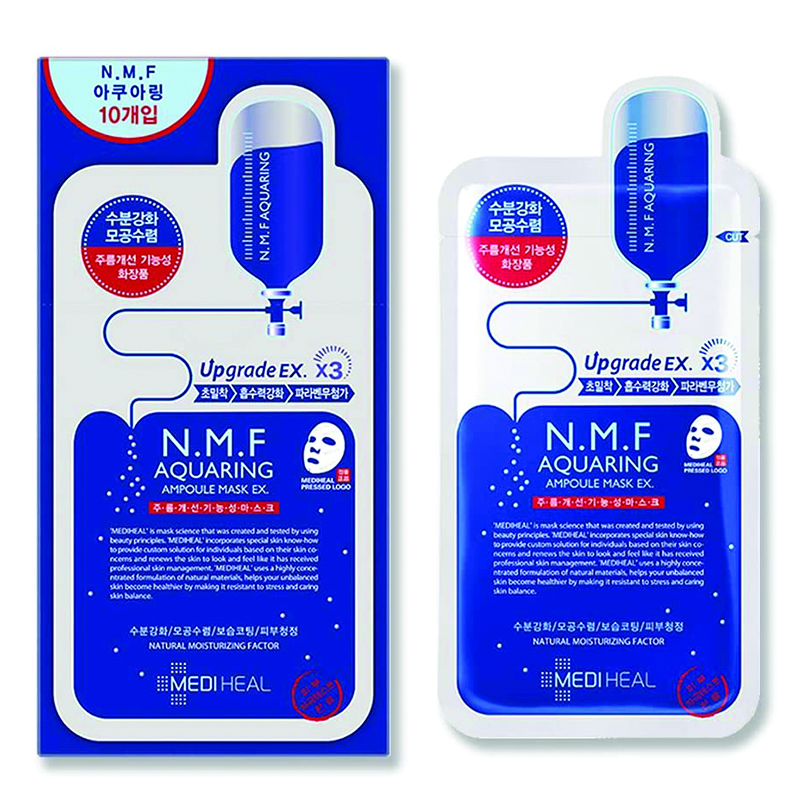 Mediheal N.M.F. Aquaring Ampoule Essential Mask Pack, 1 Box-2