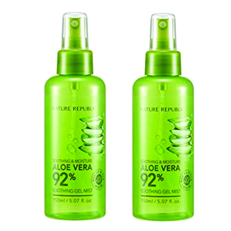 NATURE REPUBLIC Soothing & Moisture Aloe Vera 92% Soothing Gel Mist (2EA) ネイチャーリパブリックスージング&モイスチャーアロエベラ92%スージングジェルミスト(2EA)